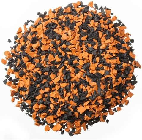 Poured-in-Place Surfacing Repair Kit Fix Rubber Playground (Orange/Black, Standard)