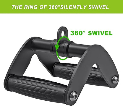 SELEWARE Tricep Rope Cable Machines Attachments for Gym, Heavy Duty Universal Tricep Pull Down Rope with Soft Rubber Ends for Home Gym Workout Biceps Back Shoulders