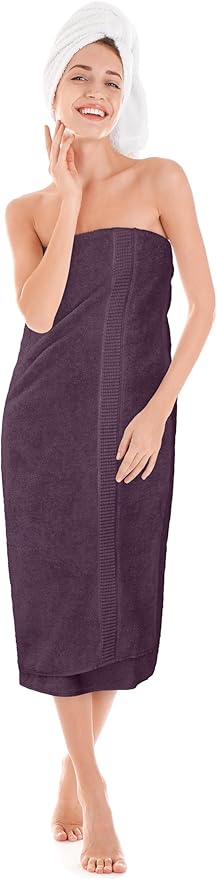 Utopia Towels Luxurious Jumbo Bath Sheet 2 Piece, 600 GSM, 35 by 70 Inches, 100% Ring Spun Cotton, Highly Absorbent and Quick Dry Extra Large Bath Towel, Super Soft Towel, Plum