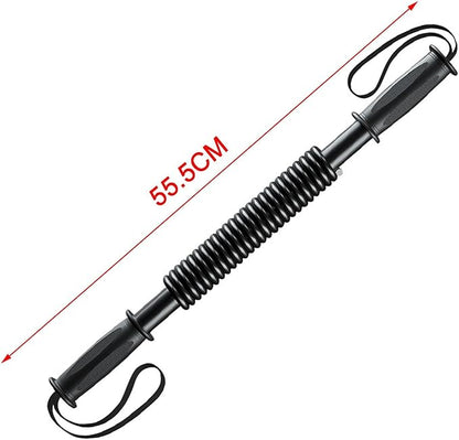 Spring Power Twister Bar, Upper Body Exercise, Fitness Workout Equipment, Chest Expander Strength Training for Muscle Pulling