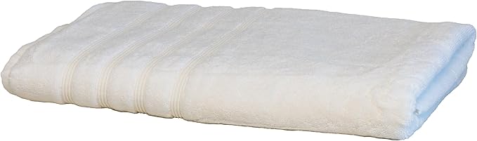 Mosobam Luxury Turkish Towels Bath Sheets 35X70 White 700 GSM Bamboo Viscose & Aegean Turkish Combed Cotton