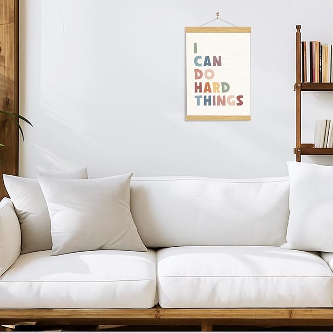 YGSDZY Therapy Office Decor, I Can Do Hard Things, Affirmations For Kids, Boho Classroom Decor, Classroom Posters, Affirmations Poster, Homeschool Decoration, Mental Health Posters