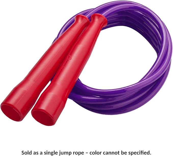 Champion Sports 7 Foot Licorice Jump Rope for Fitness, Assorted Colors - Speed Jump Ropes with Contoured Handles for Exercise, Cross Training, Boxing - Single Premium Skipping Rope for Kids, Adults