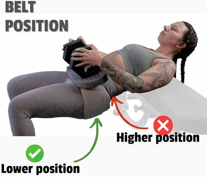 Hip Thrust Pad Women Thick Protection | Booty Glute Workout | Barbell Dumbbell Kettlebells | Sciatic Lower Back | Hip Thrusts Non-Slip | Lightweight Portable