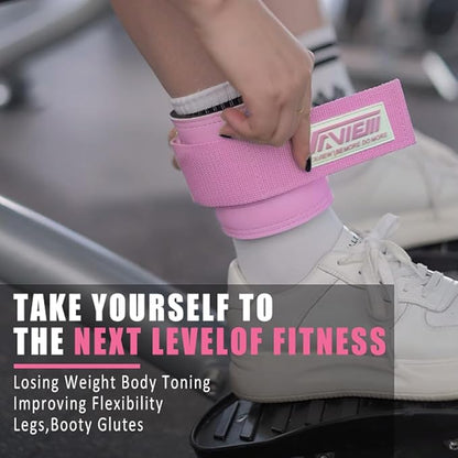TAVIEW Ankle Straps Cable Machine Attachment for Gym - Cable Kickback Ankle Straps - Padded Ankle Cuffs for Glute Kickbacks and Leg Workouts