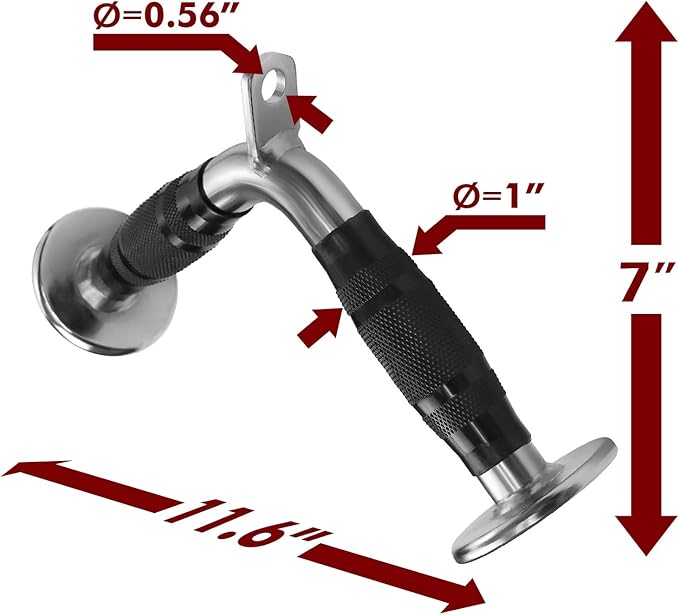 A2ZCARE Cable Machine Accessories for Weight Lifting, LAT Pull Down Attachment, Cable Attachments for Gym