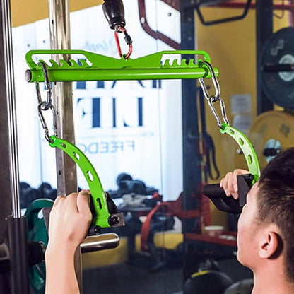 KORIKAHM Adjustable Lat Pull down Bar, Cable Machine Attachments for Gym, Home Gym Fitness T-bar Row Pulldown Attachments, Lat Pull Down Machine Wide Grip Neutral Grip Handle