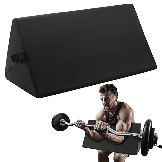 MABOZOO Preacher Curl Pad, Portable Preacher Curl Attachment, Space-Saving Home Gym Equipment for Arms, Biceps, Triceps