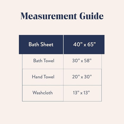 Brooklinen Super-Plush Turkish Cotton Bath Sheets Set of 2 Cotton, 820 GSM, Highly Absorbent, Machine Washable, Perfect for Home & Bathroom (40" x 65", Vanilla)