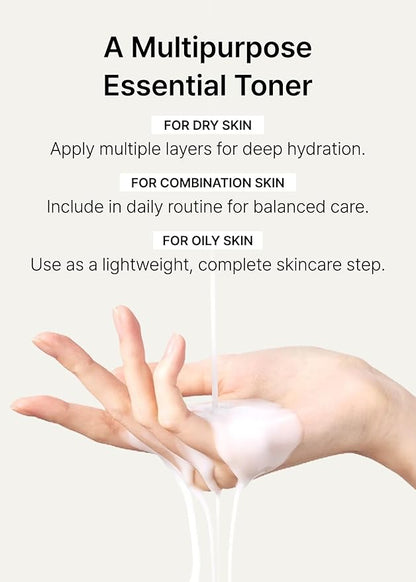THANKYOU FARMER Rice Pure Essential Toner 1.05 Fl oz (30ml) - Hydrating Milky Toner, Korean Rice Extract, Niacinamide, Dermatologist Tested, Travel Size