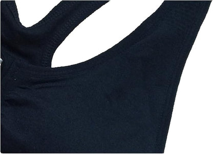 Women's Zipper Front Closure Sports Bra Racerback Yoga Bras