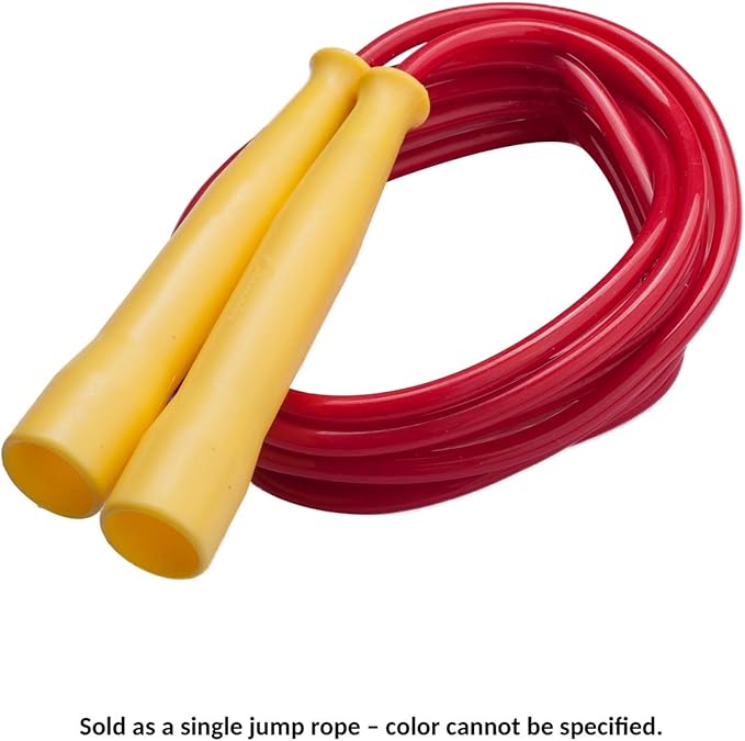Champion Sports 8 Foot Licorice Jump Rope for Fitness, Assorted Colors - Speed Jump Ropes with Contoured Handles for Exercise, Cross Training, Boxing - Single Premium Skipping Rope for Kids, Adults