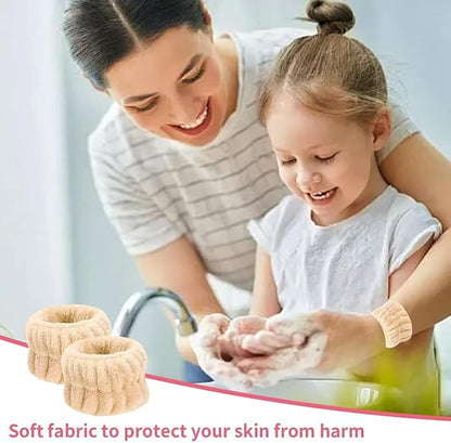 8Pcs Microfiber Wrist Bands for Washing Face, Absorbent Face Washing Wristbands, Spa Wristbands for Face Washing, Wrist Towels for Washing Face, Prevent Water from Spilling Down Your Arms.