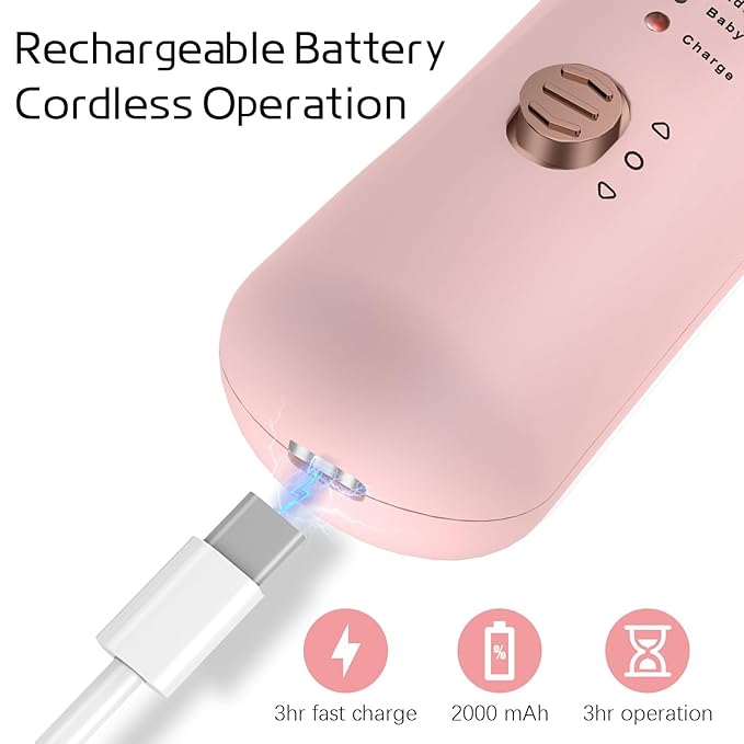 Professional Manicure Pedicure Kit, Electric Nail File Set, Cordless Electric Nail Drill Machine, 5 Speeds Hand Foot Care Nail Drill for Thick Nail Toenail Cuticle with 9Pcs Drawing Brushes