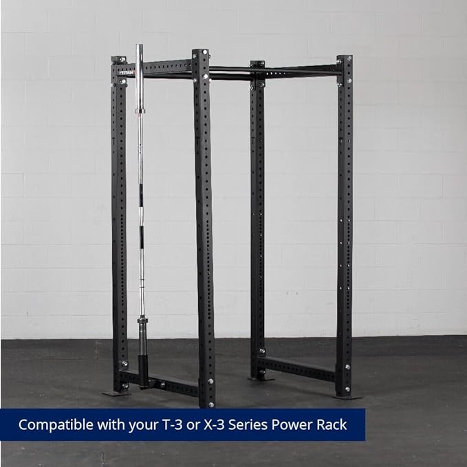 Titan Fitness T-3 or X-3 Series Horizontal Mount Olympic Barbell Holder, Single Bar Hold Bolt-On Rack Mount