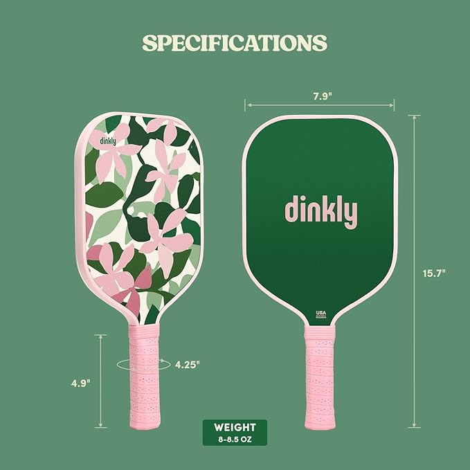 Pickleball Paddles Set of 2/4- USAPA Approved Graphite/Fiberglass Pickleball Racket, 2 Pickleball Rackets, 4 Balls and 1 Portable Carry Bag, Aesthetic Pickle Ball Set for Men Women Beginners