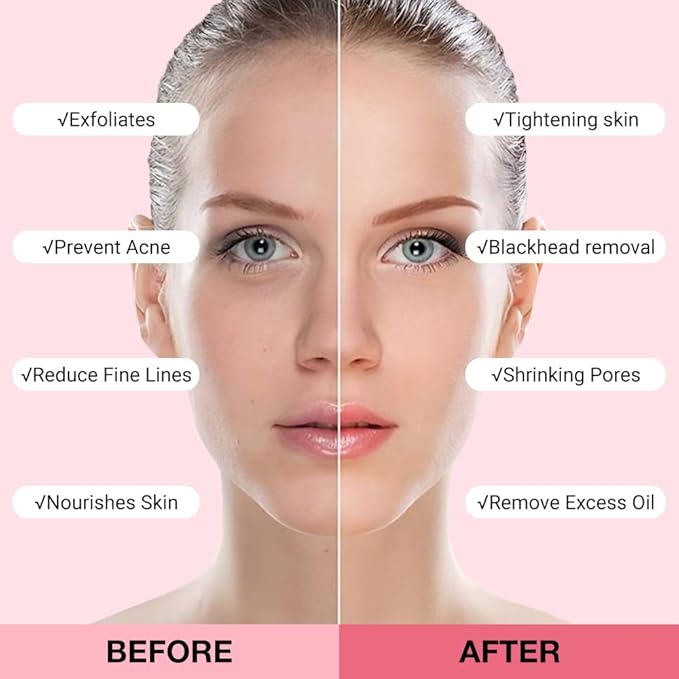 2Pcs Clay Mask For Face, Blackhead Remover For Face, Deep Pore Cleansing, Moisturizing, Skincare Facial Mask for Refining Pores and Controlling Oil (A04#2Pcs Strawberry+Blueberry)