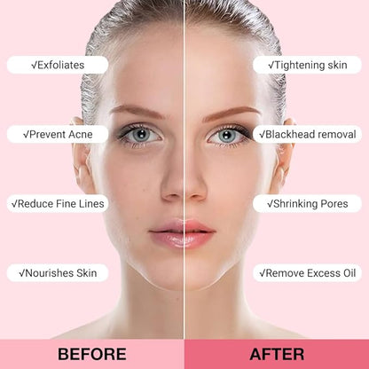 2Pcs Clay Mask For Face, Blackhead Remover For Face, Deep Pore Cleansing, Moisturizing, Skincare Facial Mask for Refining Pores and Controlling Oil (A04#2Pcs Strawberry+Blueberry)