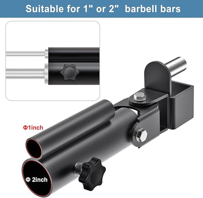 Kipika T-Bar Row Landmine Attachment - Heavy Duty Row Platform with Swivel - Suitable for Standard & Olympic Bars - Ideal for Home Gym Workouts