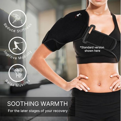 NatraCure Hot or Cold Therapy Shoulder Ice Pack Wrap, Brace for Pain Relief - (Heating Pad for Rotator Cuff Injuries, Surgery, Gym, Baseball, Pitching) - 6032