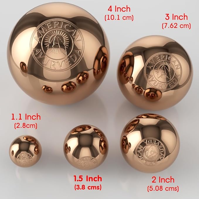 Premium Pure Solid Copper Ball 4 Inch Dia (10 lb 10 Oz) Healing Energy Orb Sphere Mineral Crystal Mental Agility Grounding Movement Therapy Single Pack (4 Inch)