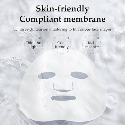 Face Masks Skincare 12 Sheet Pack Hydrating Skincare for All Skin Types, Beauty Girl Series, Natural Home Spa Treatment