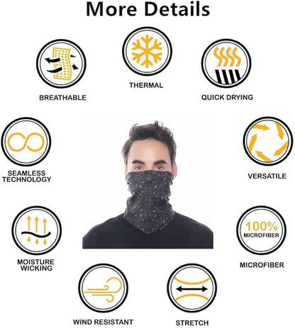 Headband Neck Gaiter Head Wrap Headwear Face Mask Magic Scarf Bandana for Men and Women