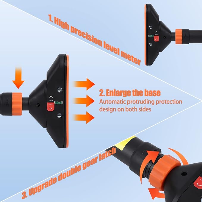 Pull Up Bar for Doorway, Strength Training Pull-up Bars,No Screws Required, Max Load 440 LBS Chin Up Bar With Level Meter and Adjustable Width for Home Gym Upper Body Workout,Orange and Black