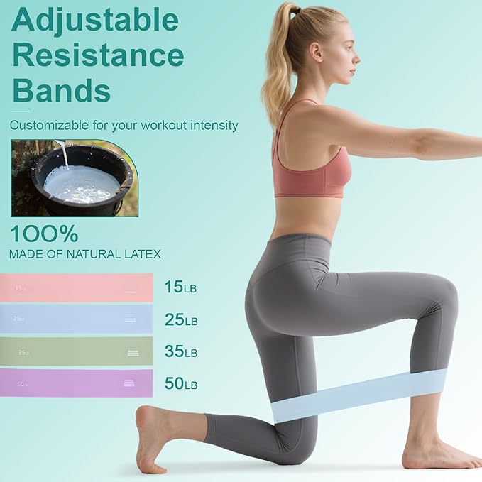 Home Pilates Essentials Kit – Home Pilates Equipment Kit with a 14-inch Pilates Ring and 9.8-inch Pilates Ball,4 Resistance Bands for Beginners—Train Muscles, Flexibility & Core Strength at Home