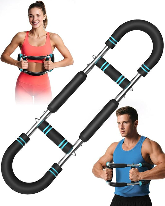 Kapebow Twister Arm Trainer, PowerTwist Arm Trainer, Adjustable Forearm Strengthener, Arm Exercise Equipment, Chest Workout Equipment, Portable Spring Resistance for Home Workout Equipment