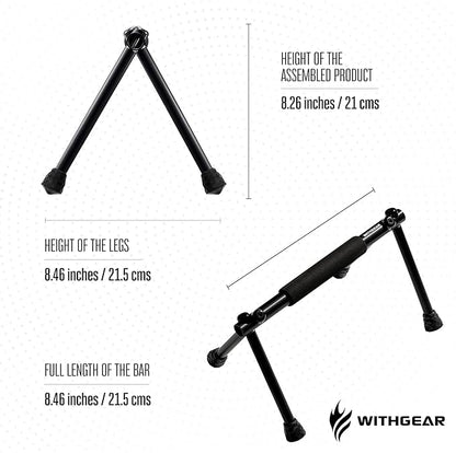 Push Up Bar – Folding Dip Bar for Home Workout, Lightweight & Portable Strength Training Equipment for Men & Women, Indoor & Outdoor Use (Hawk)