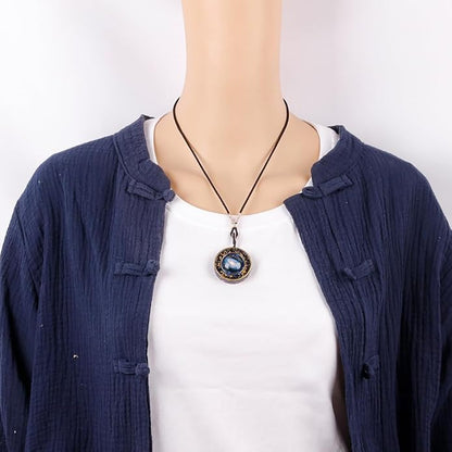 Day Day Up Orgonite Necklace - Sri Yantra Rotatable Pendant For Anti Stress Anxiety & Meditation - Malachite And Tiger Stone For Spiritual Healing & Positive Energy