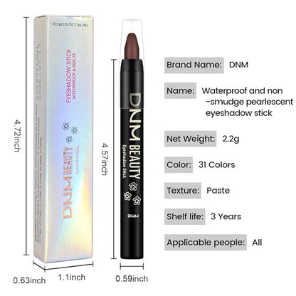 Kaely Cream Eye Shadow Sticks, Mocha Reddish Matte Eyeliner Pencil Eyeshadow Palette Makeup, Eye Highlighter Brightener Stick for Older Women Waterproof Pigmented, sombras para ojos, New-66