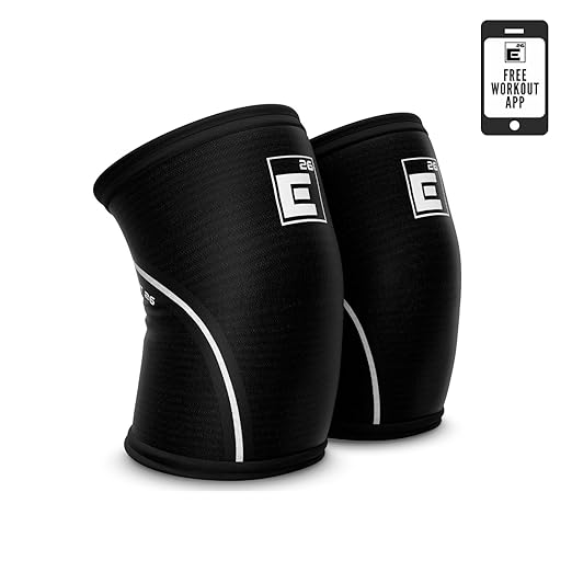 Element 26 Knee Sleeves for Weightlifting (Sold as a Pair) - 6mm Premium Neoprene for Compression, Mobility, and Warmth - Compression Sleeve for Functional Fitness, Squats, Deadlifts (Medium, Black)