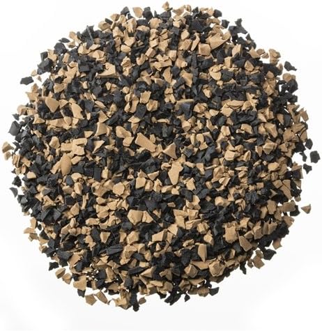 Poured-in-Place Surfacing Repair Kit Fix Rubber Playground (Mocha Brown/Black, Standard)