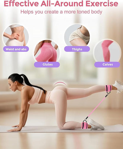 Pilates Essentials Kit for Women, 14-Inch Magic Circle Home Pilates Equipment with Pilates Ring and Ball Set, 5 Resistance Bands & Accessories for Home Workouts Beginners Essentials Starter Set