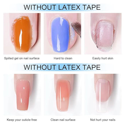 TWOING 15mlLiquid Latex for Nails, Peel Off Cuticle Protectors for Nail Polish,Skin Barrier Manicure, Art Liquid Latex Tape Protector Nail Cuticle Guard Gifts