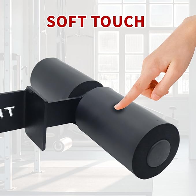 Nordic Hamstring Curl Squat Rack Attachment for Power Rack, Sit Up Bar Foot Holder for Ultimate Home Gym Experience Split Squat Core Workout for Hamstring Curl Sit Up