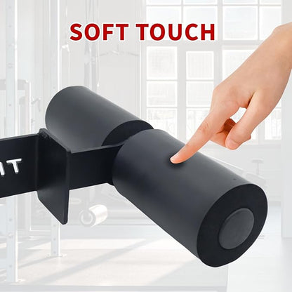 Nordic Hamstring Curl Squat Rack Attachment for Power Rack, Sit Up Bar Foot Holder for Ultimate Home Gym Experience Split Squat Core Workout for Hamstring Curl Sit Up