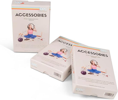 OnlinePilatesClasses Pilates Accessories Flashcards, 79 All-Levels Illustrated Cards Deck Set, Low Impact Home Fitness Workouts Guide with Postures & Routines, Workout Planner with Tips and Videos