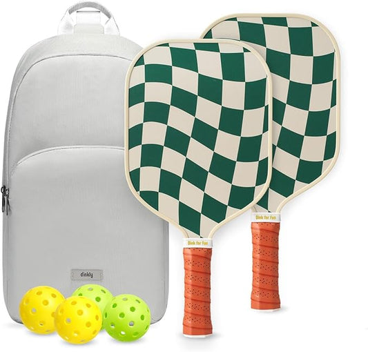 Pickleball Paddles Set of 2/4- USAPA Approved Graphite/Fiberglass Pickleball Racket, 2 Pickleball Rackets, 4 Balls and 1 Portable Carry Bag, Aesthetic Pickle Ball Set for Men Women Beginners