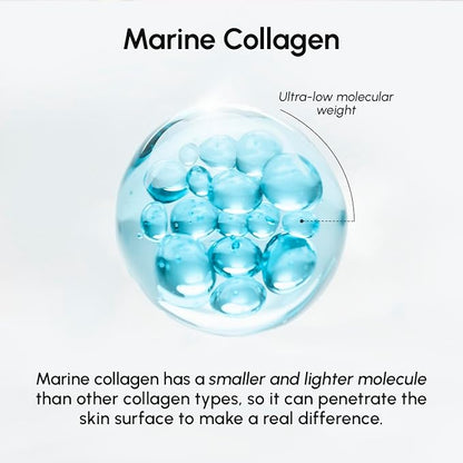 MAREE Collagen Toner Polishes - Toner Pads with Retinol - Minimizing Wrinkle Zero Pore Pads - Hydrating Toning Collagen Ampoule Pad with Retinol & Centella - Anti Aging Brightening Wipes