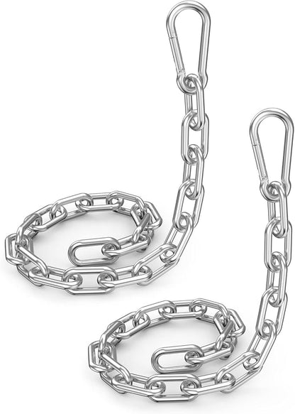 Fitness Chain, Weight Lifting Chains, Cable Machine Extension Chain, 304 Stainless Steel LAT Pull Cable Extension Weight Machine Chain, Curl Bar Chain for Home Gym