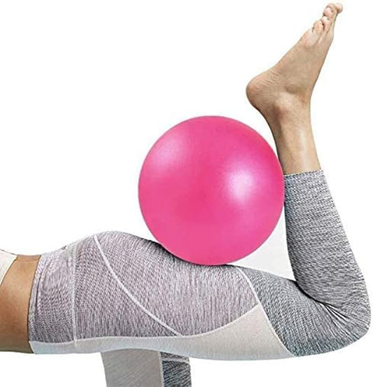 Small Exercise Ball Anti-Burst Non-Slip Stability 9 Inch with Inflatable Straw Mini Pilates Balls Ideal for Yoga Exercise Pilates Physical Therapy Stretching Core Fitness