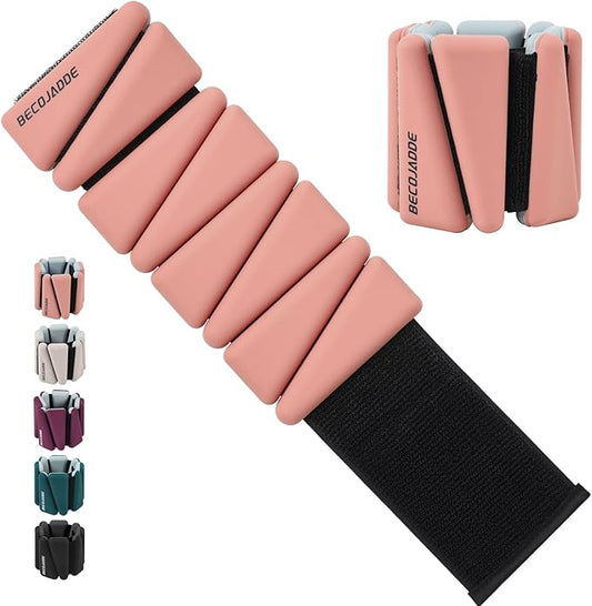 Ankle Weights Set of 2 (1 lb/2 lb/3 lb Each) Adjustable Wrist Weights for Women Men Wearable Arm Leg Weight for Pilates, Running, Walking, Workout, Yoga