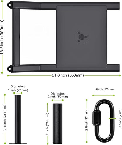 Kipika Weight Sled, Workout Sled, Fitness Strength Training Sled, Speed Training Sled for Athletic Exercise, Speed Improvement, Easily Through Obstacles, Suitable for 1" & 2" Weight Plate