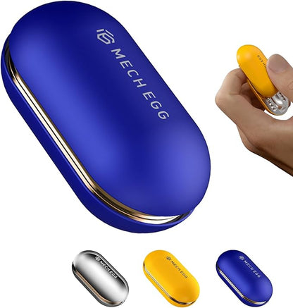 Metal Fidget Slider for Adults – Silky-Smooth Stress Relief Toy with Click Sounds Haptic Feedback, EDC Magnetic Fidget Toys Adults, Anxiety ADHD Focus Sensory Gift for Friends, Office & Travel (Blue)