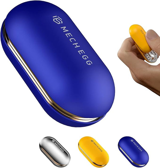 Metal Fidget Slider for Adults – Silky-Smooth Stress Relief Toy with Click Sounds Haptic Feedback, EDC Magnetic Fidget Toys Adults, Anxiety ADHD Focus Sensory Gift for Friends, Office & Travel (Blue)