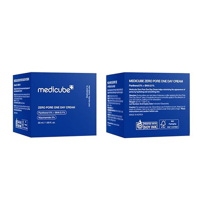 Medicube Zero Pore One-Day Cream 1.7 fl.oz - Visibly Smaller Pores, Controls Excess Oil - Pore Refining Cream with Panthenol, Salicylic Acid, and Niacinamide - Korean Skincare