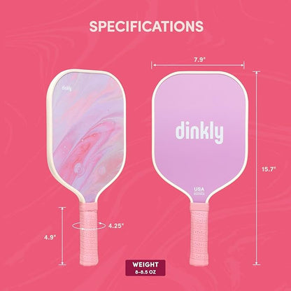 Pickleball Paddles Set of 2/4- USAPA Approved Graphite/Fiberglass Pickleball Racket, 2 Pickleball Rackets, 4 Balls and 1 Portable Carry Bag, Aesthetic Pickle Ball Set for Men Women Beginners